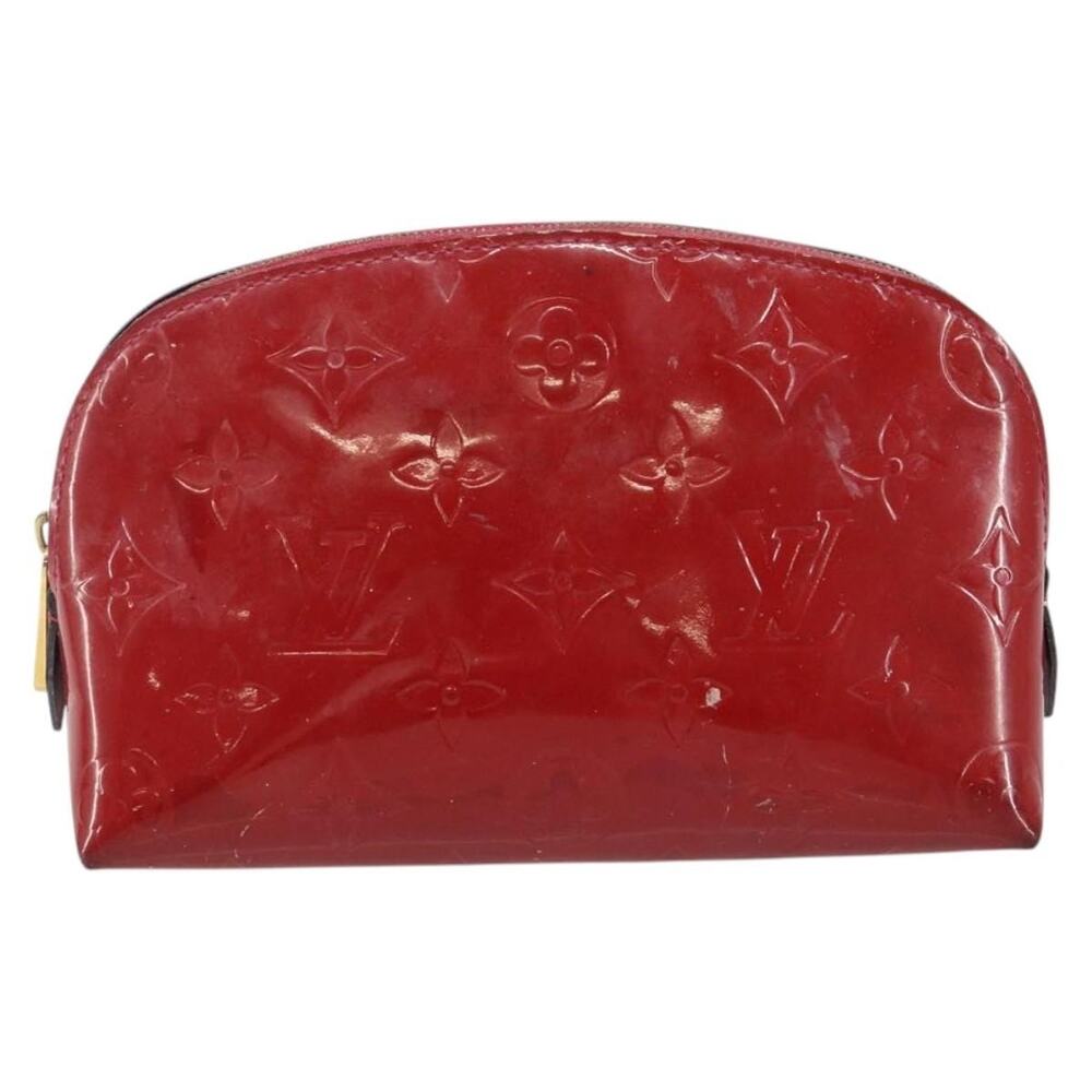 Louis Vuitton Monogram Vernis Pochette Cosmetic PM Rouge Grunadine Red